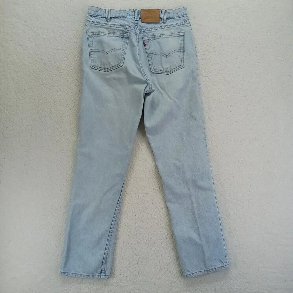 VTG Levis 516 Jeans 33x30 (31x29 actual) Faded Denim‎ Slim Straight